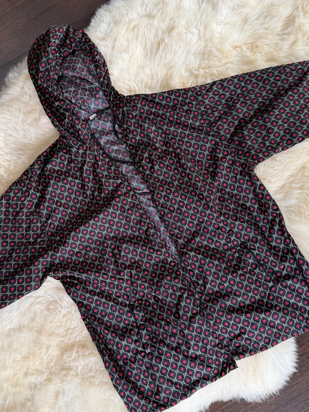 Gucci Bee & Star GG Supreme Windbreaker Jacket